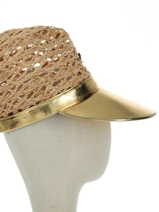 PRADA Hat Raffia S Beige 1HC225 Auth BAZ670M main image 6